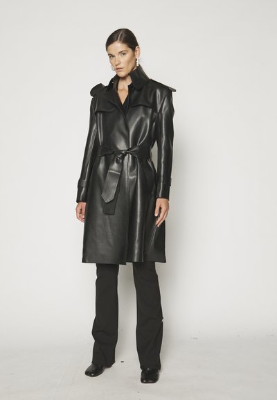 Norma Kamali DOUBLE BREASTED - Trenchcoat - black