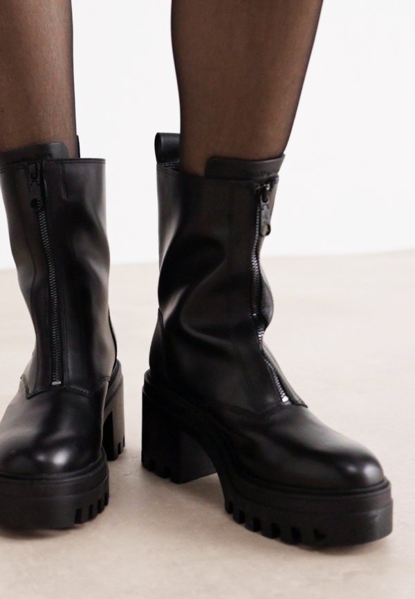CHUNKY HEELED ZIP BOOT - Platform ankle boots4