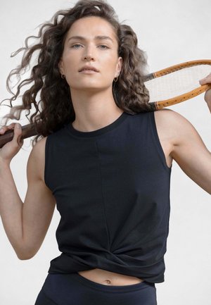 Hey Honey, HEY HONEY TEES & TANKS CROPPED TOP - Top - black