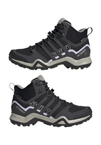 Adidas Terrex SWIFT R2 MID GORE-TEX - Zapatillas de senderismo - core black/dgh solid grey/purple tint