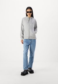 GANT SHIELD ZIP - Mikina na zip - light grey melange