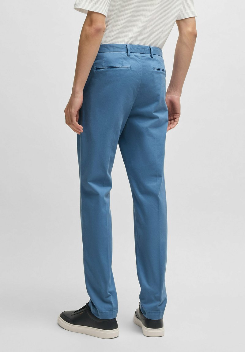 Pantalon Homme BOSS Kaito1 T - Coupe Slim En Coton Stretch - Fermeture Zip Et Agrafe