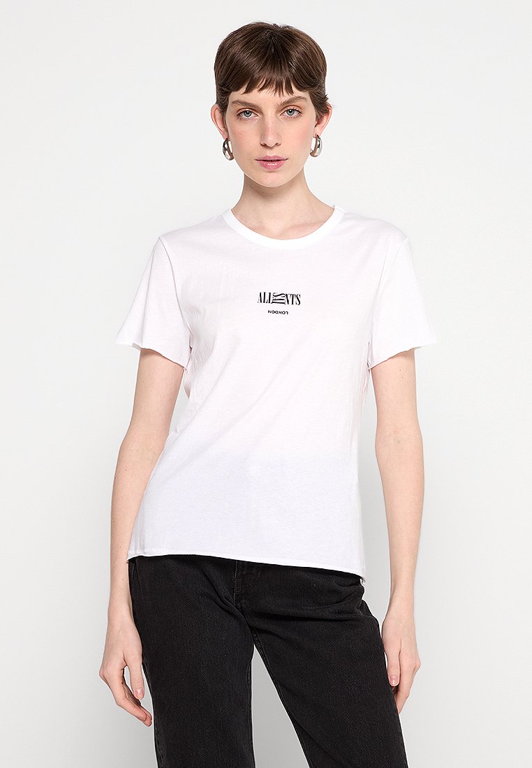 AllSaints T-shirt print wit AllSaints T-shirt print wit