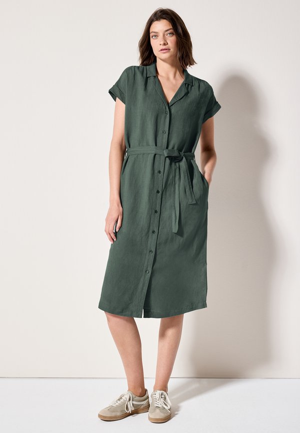 KNIELANGES  - Blusenkleid - grün