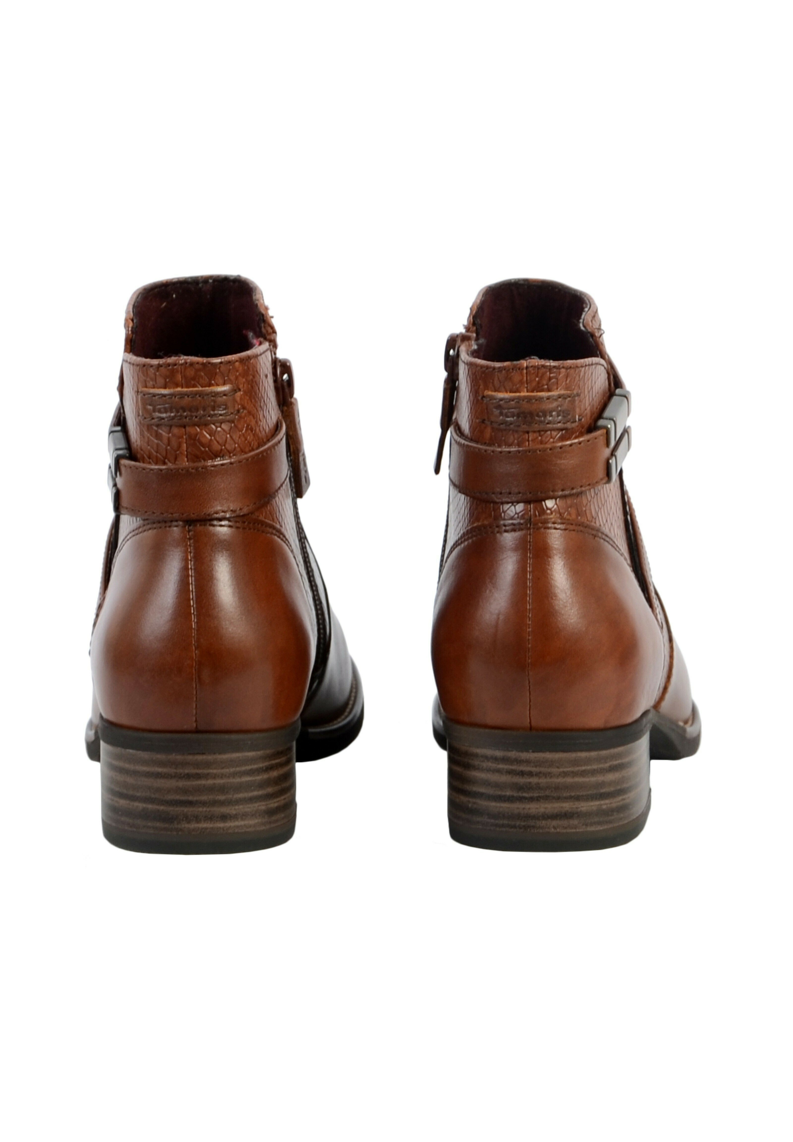 Tamaris TAMARIS TOUCH - Boots à talons - cognac/serpent/marron - ZALANDO.FR