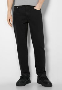 Bershka Vaqueros rectos - black