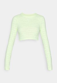 TOP - Tops ar garām piedurknēm - barely volt/white