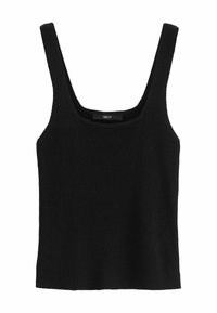 SQUARE NECK - Top - black