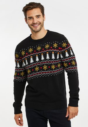 CHRISTMAS - Strickpullover - black