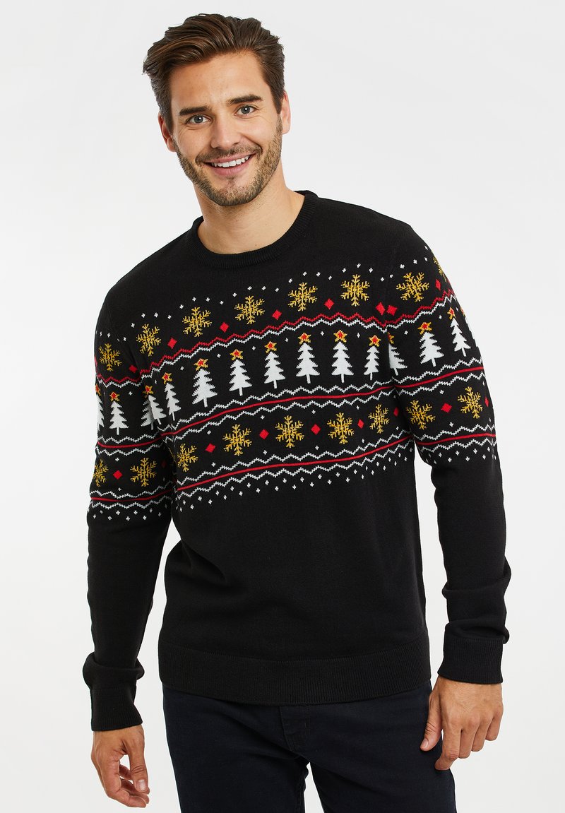 Threadbare CHRISTMAS - Trui - black