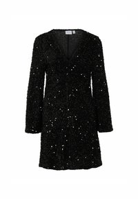 VILA KURZ PAILLETTEN - Kokteiļkleita/ballīšu kleita - black