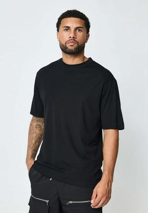 FRILIVIN UNI COL ROND - T-shirt basique - noir