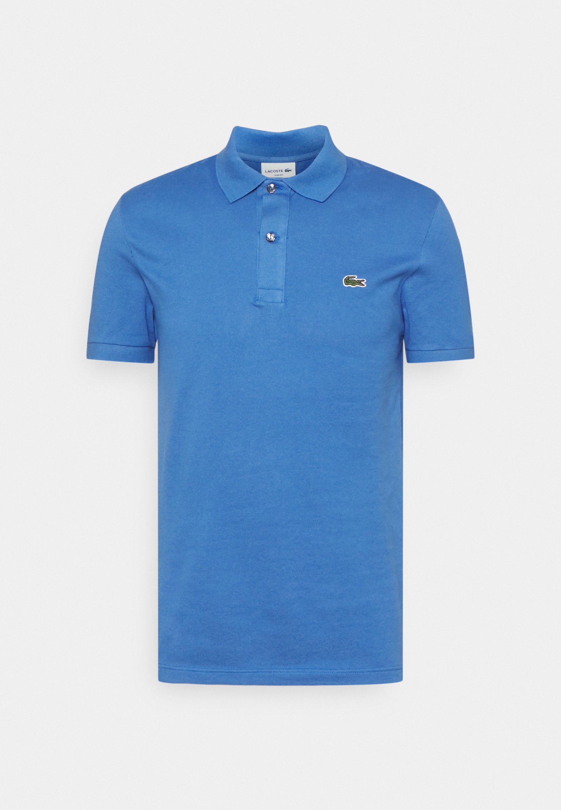 dark blue lacoste polo shirt