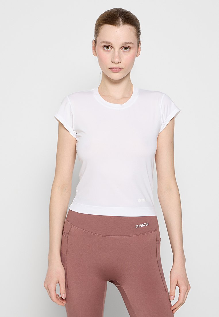 Stronger T-shirt basic wit Stronger T-shirt basic wit