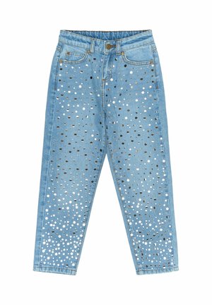 Široke kavbojke - light blue denim