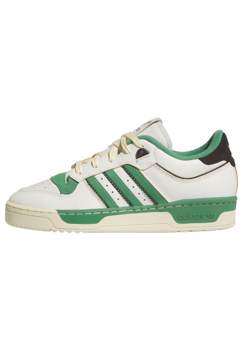 adidas Originals RIVALRY 86 LOW - Baskets basses - cloud white/preloved green/easy yellow