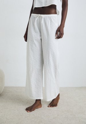 PYJAMA EMBROIDERY ANGLAIS - Pantaloni de pijama - white