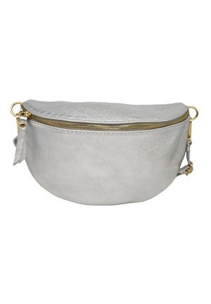 DEMI LUNE LARGE  - Sac banane - light silver