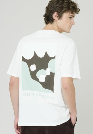 IMPRIMÉ DEVANT/DOS - T-shirt imprimé - blanc écru