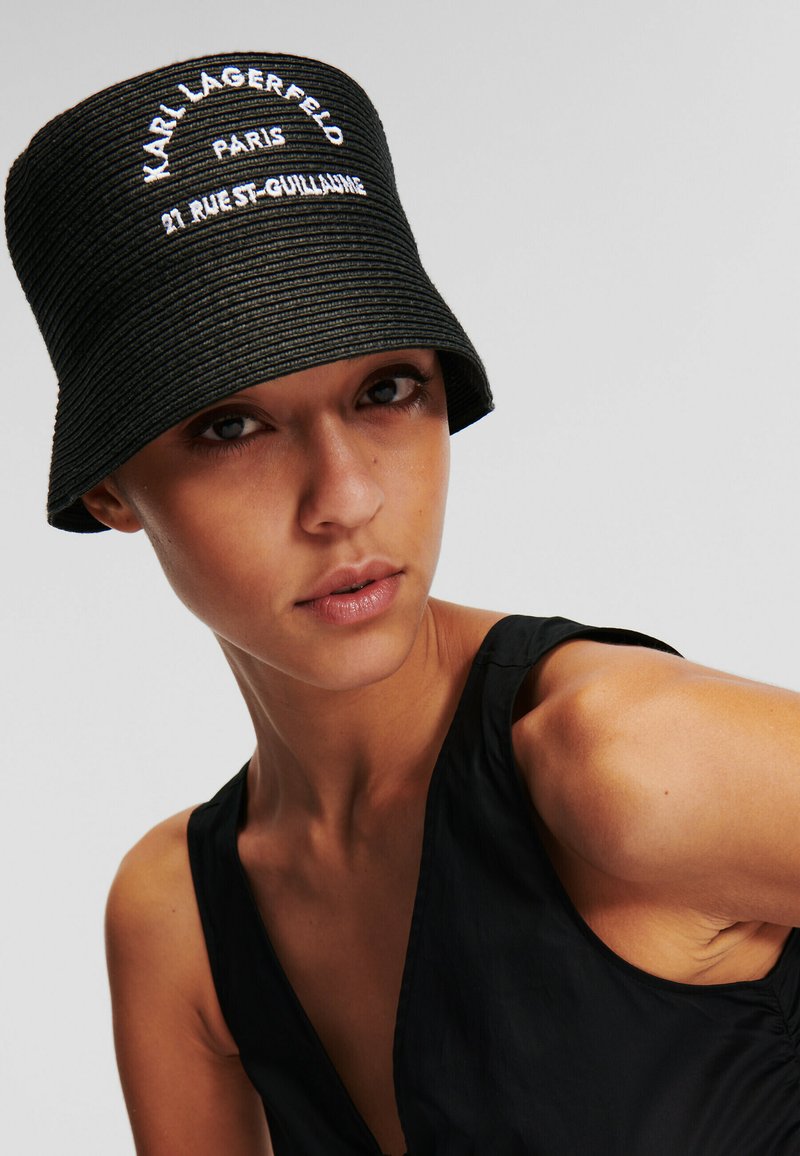 KARL LAGERFELD KARL LAGERFELD HAT RUE STGUILLAUME STRAW BUCKET