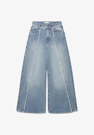 Calliope, JEAN TINTA UNITA - Wide Leg - blu denim medio