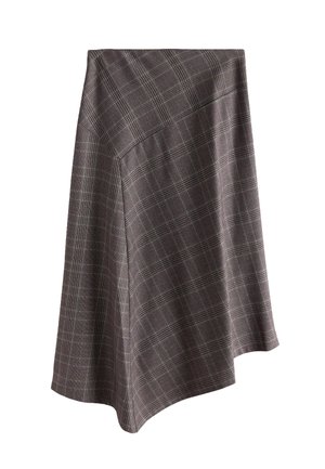 Next, PETITE FIT - ASYMMETRIC MIDI SKIRT - A-snit nederdel - neutral check