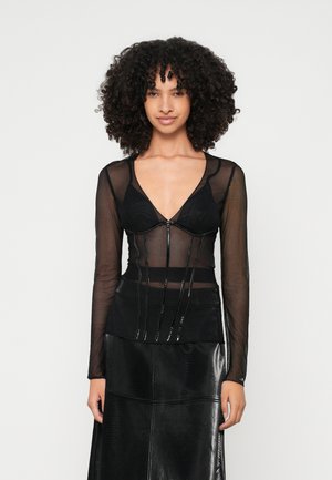 Elisabetta Franchi BODY - Topper langermet - black