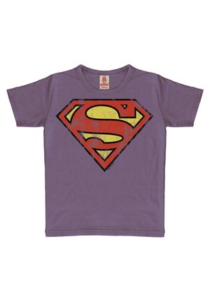 SUPERMAN - Print T-shirt - lila