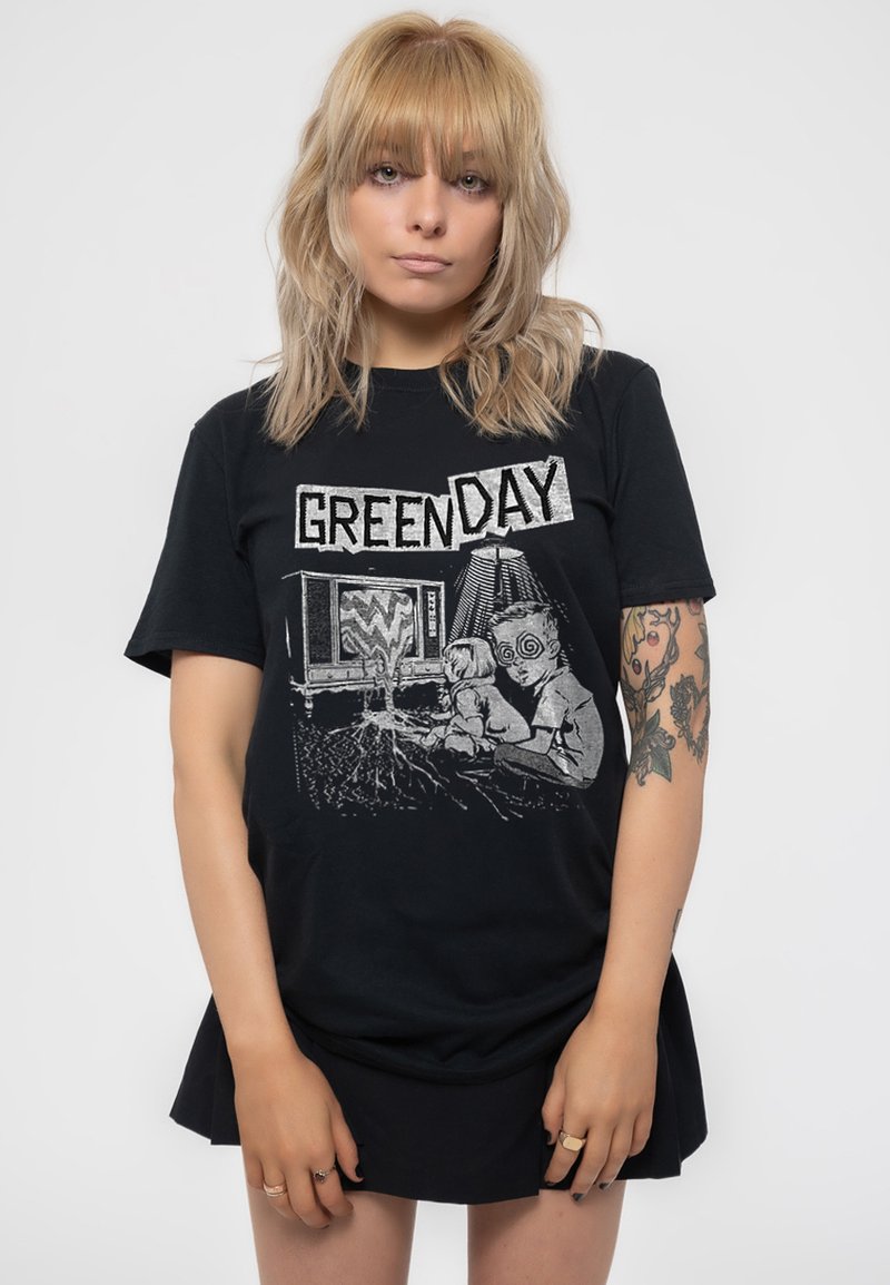 Paradiso Clothing GREEN DAY TV WASTELAND - Print T-shirt - black