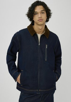 ZIPPÉE EN - Veste en jean - bleu moyen