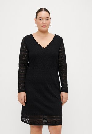 VICHIKKA V NECK DRESS - Juhlamekko - black