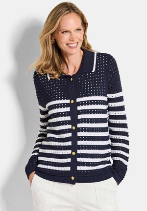 PETITE MIT LOCHMUSTER - Vest - navy   white   patterned