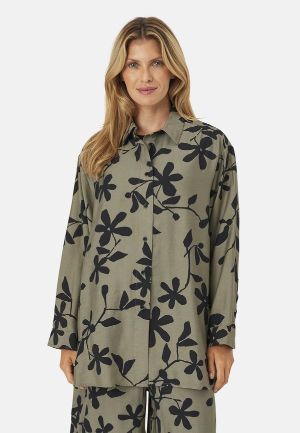 Hemdbluse - vetiver