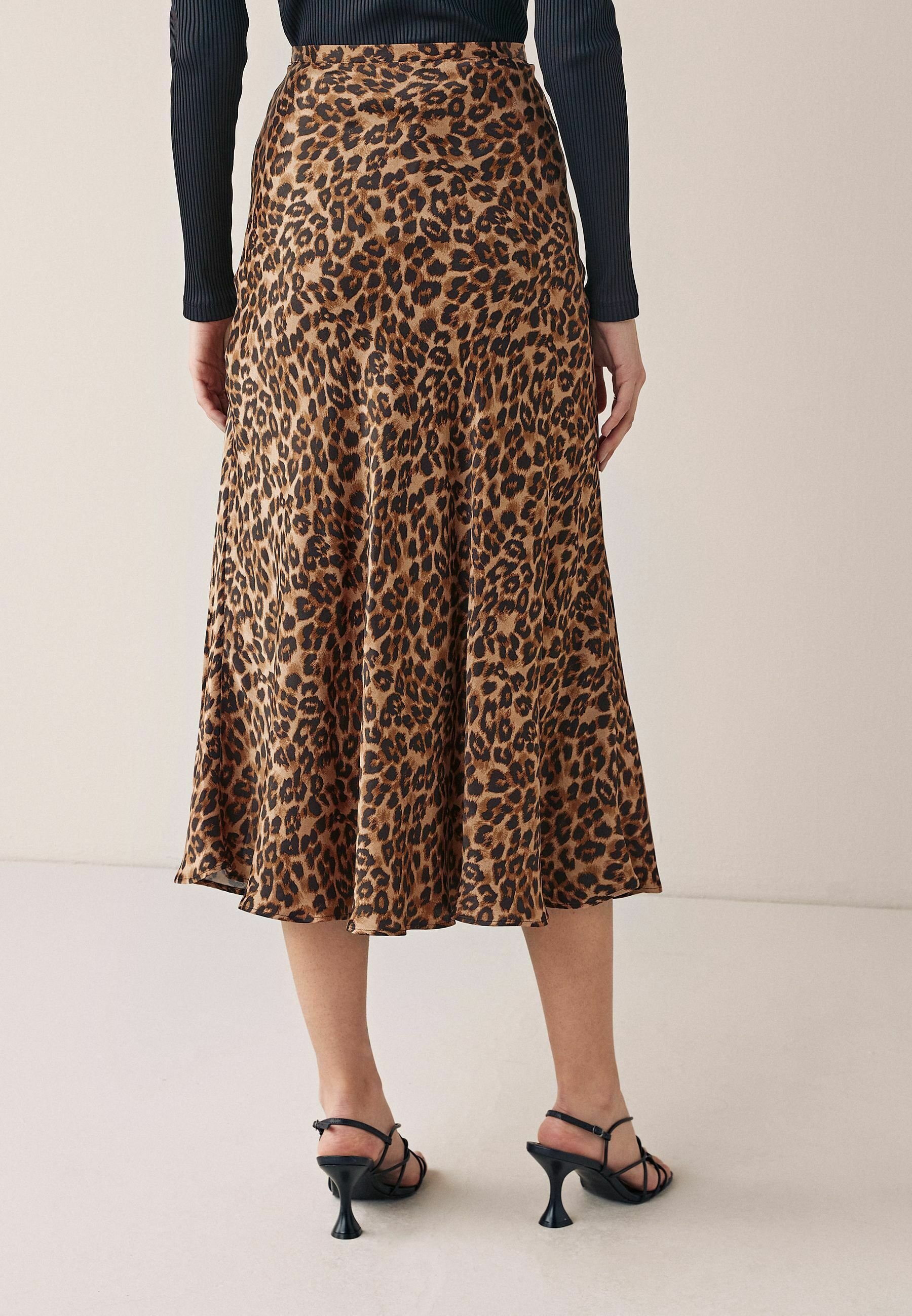 Next Faltenrock - leopard/braun - Zalando.de