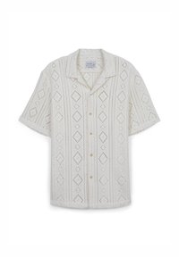 BOWLING TRAFORATA - Camicia - bianco lana