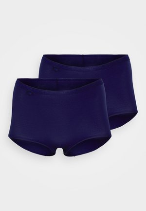 Σκούρο μπλε σορτσάκι boyshorts ψηλόμεσο σε απαλό, ελαστικό ύφασμα. Διαθέτει αόρατη ραφή και λεπτή υφή. Περιλαμβάνει δύο ζεύγη.