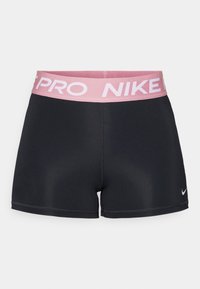 365 SHORT - Leggings - black/elemental pink/white