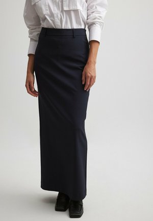 NA-KD MIT GÜRTELSCHLAUFENDETAIL - Maxirock - navy