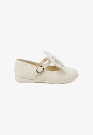 CEREMONIA LAZO - Ballerine con cinturino - marfil