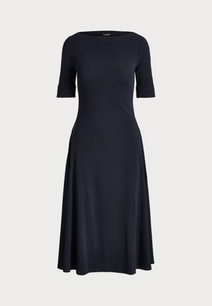 Lauren Ralph Lauren MUNZIE ELBOW SLEEVE DAY DRESS - Vestito di maglina - lighthouse navy