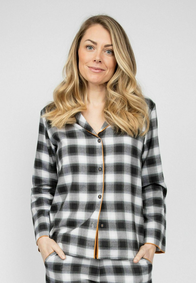 Damen Nachthemden | Cyberjammies ANNIE Nachtwäsche Shirt charcoal checks/grau - TQ88435 Damen Nachthemden | Cyberjammies ANNIE Nachtwäsche Shirt charcoal checks/grau - TQ88435