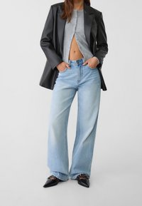 Stradivarius Jean droit - light blue