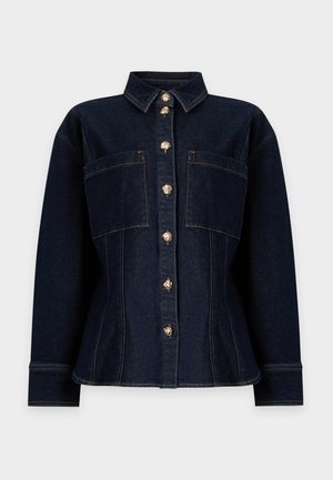 ONLY Carmakoma, CARBELINDA L/S FITTED DNM SHIRT MAE645 - Veste en jean - dark blue