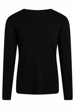 Top s dlhým rukávom - black