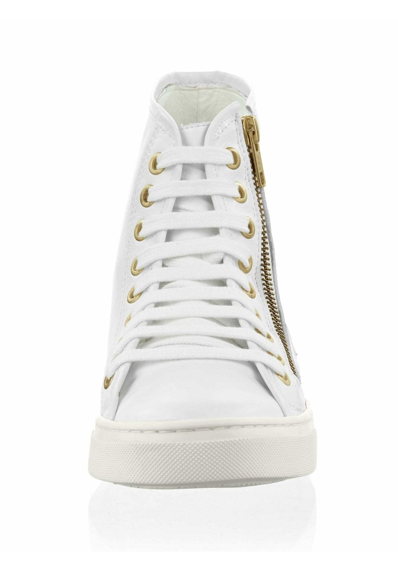 Damen Sneaker low | Alba Moda Sneaker high weiß goldfarben/goldfarben - XS88786 Damen Sneaker low | Alba Moda Sneaker high weiß goldfarben/goldfarben - XS88786