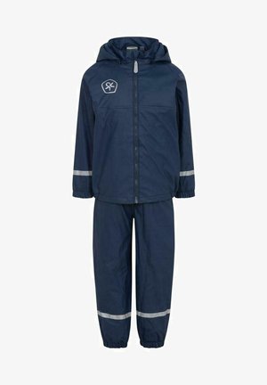 RAIN SET PU - Rain trousers - dress blues