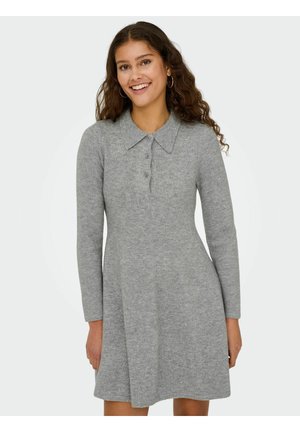 Haljina s naramenicama - light grey melange