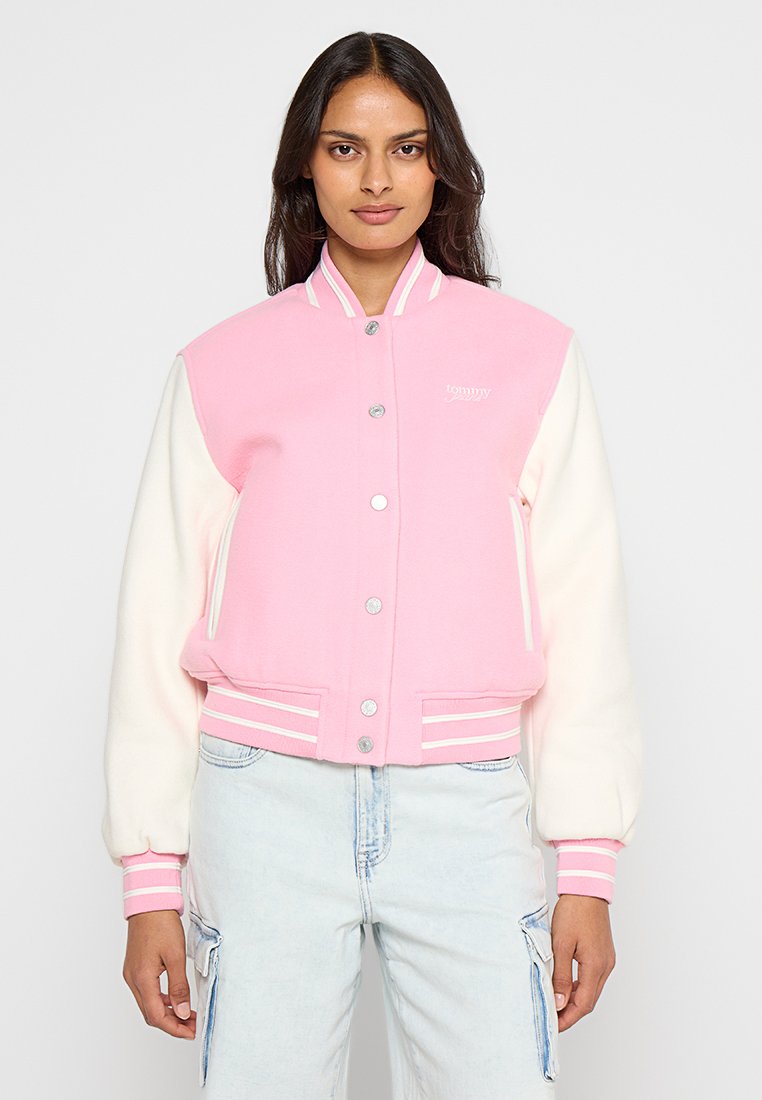 Tommy Jeans Bomberjacks donkerroze