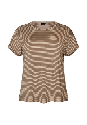 Zizzi, T-shirt print - beige