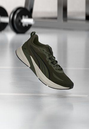 Puma, AGILE LITE  - Тренировъчна обувка - moss veil/ warm white/ puma black